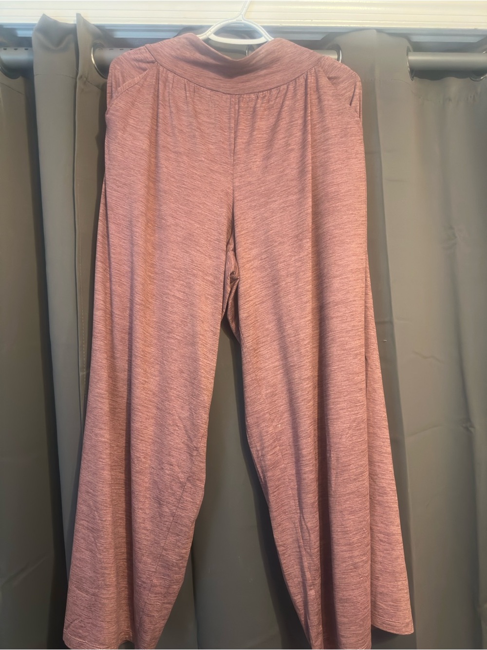 torrid Wide-Leg Lounge Pants in Dusty Rose Heather